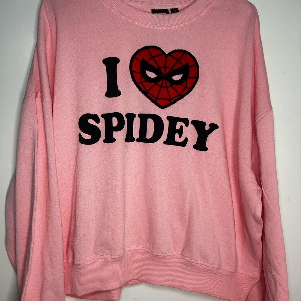Spiderman Pink Marvel Sweatshirt